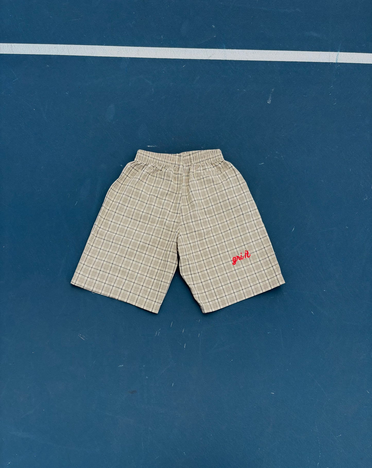 Unisex Plaid Wide Leg Shorts