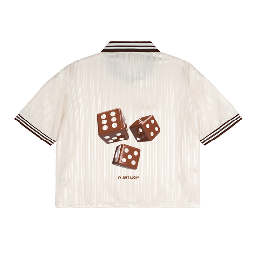 Contrast Stripes Polo Collar T-Shirt