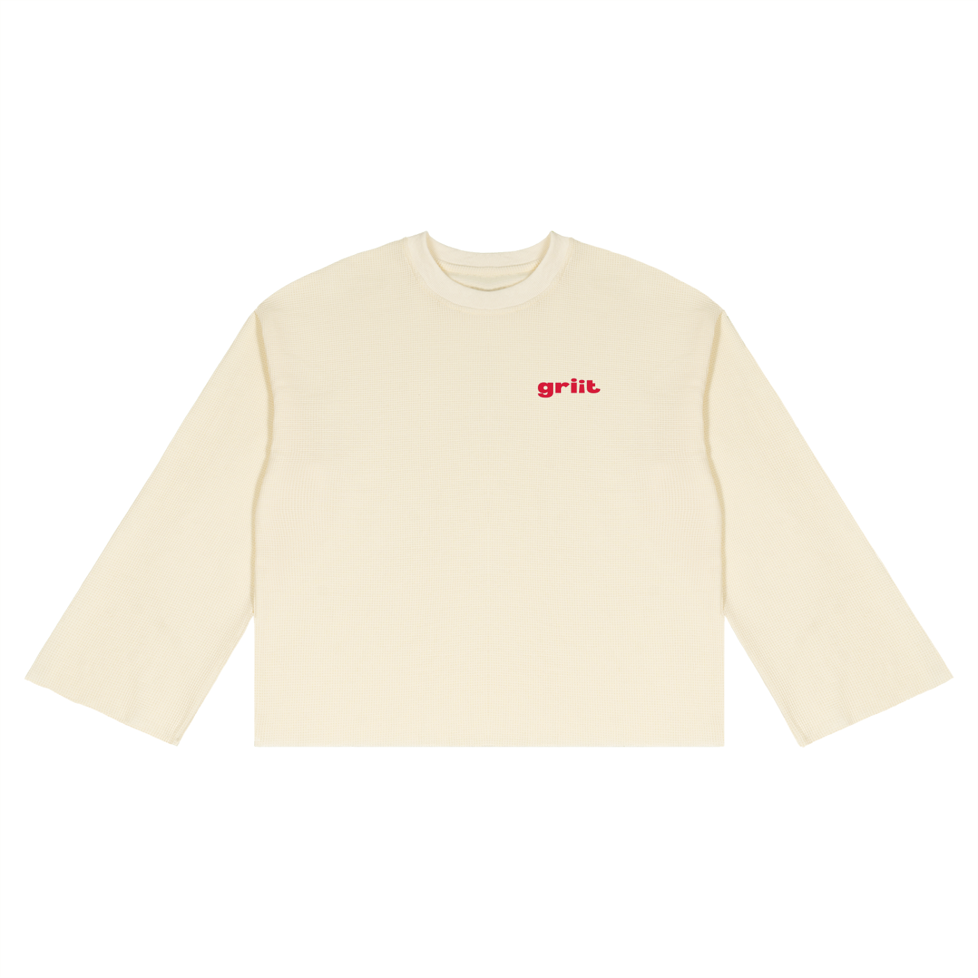 Unisex Waffle Raw Edge T-Shirt