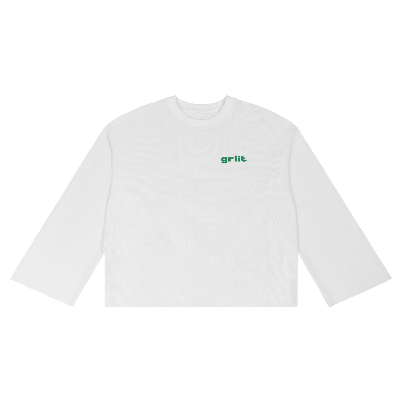 Unisex Waffle Raw Edge T-Shirt