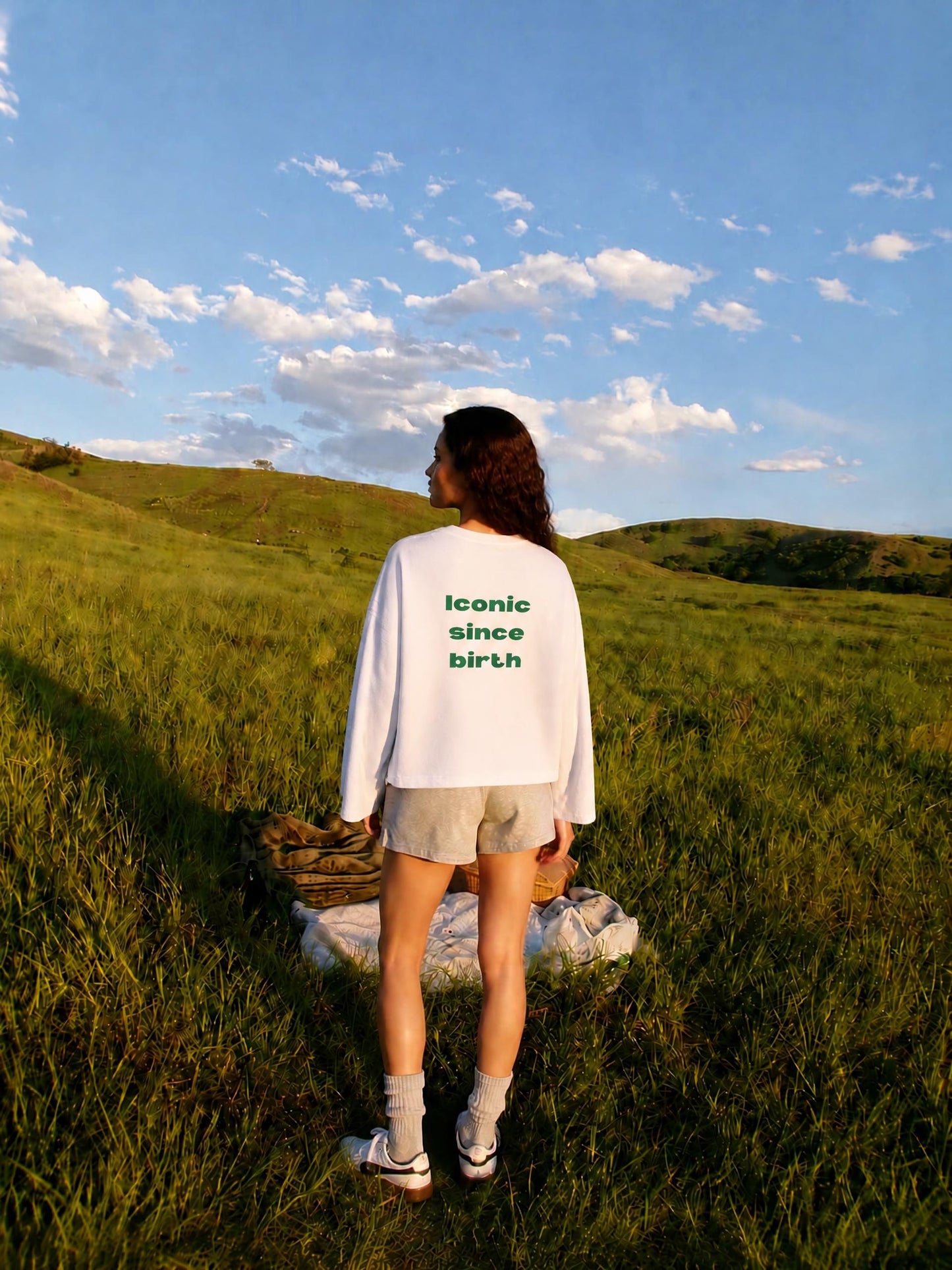 Unisex Waffle Raw Edge T-Shirt