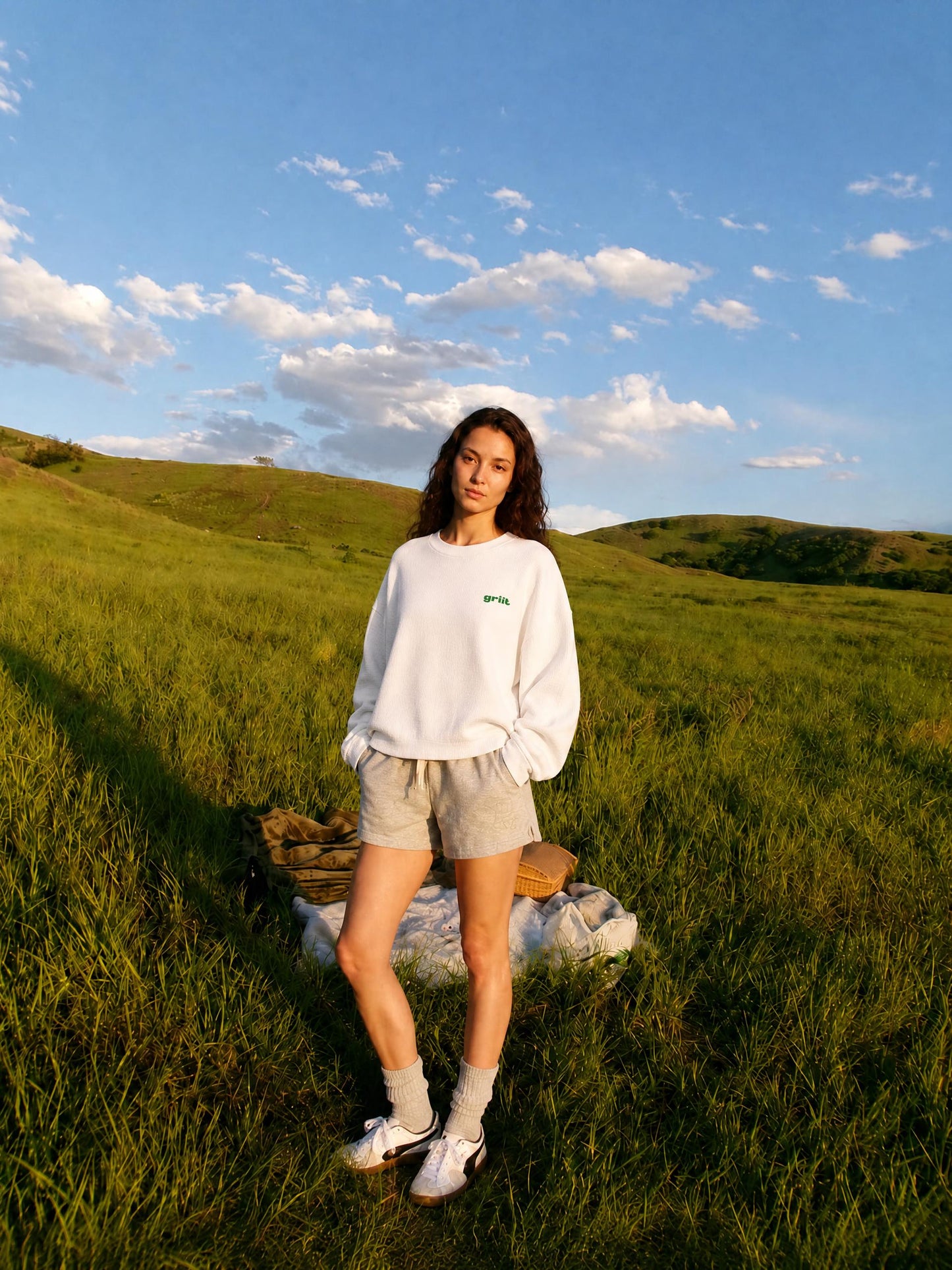 Unisex Waffle Raw Edge T-Shirt
